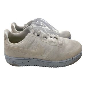 NIKE | Air Force 1 Low Crater fly knit White and light blue size 7